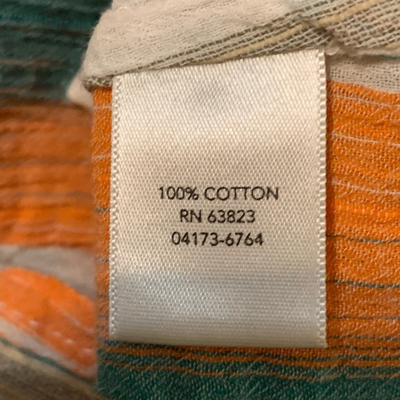 Christopher & Banks Stripped Adjustable Sleeves Top size Medium - Picture 11 of 16